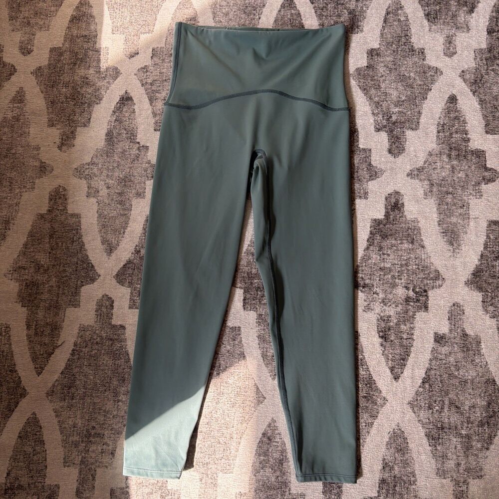 Spanx Booty Boost Active 7/8 Leggings M Medium Green Teal High Rise 50186R $98